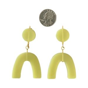 Madewell avocado green earrings